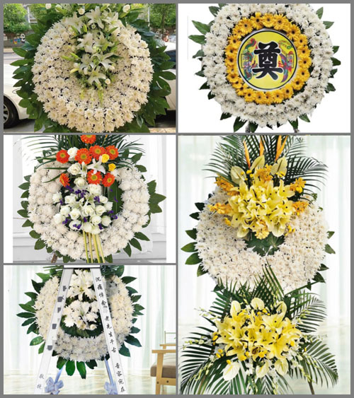 广东佛山市顺德区龙江镇西庆村花圈速递